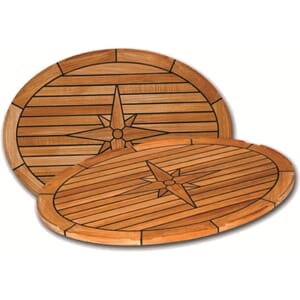 Bordplate Nautic Star oval 58 x 80 cm