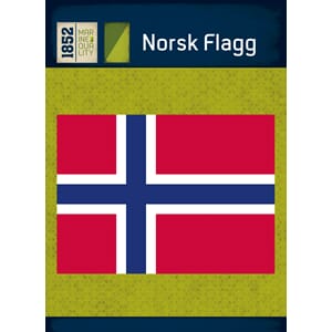 Norsk flagg, 250 cm, 1852