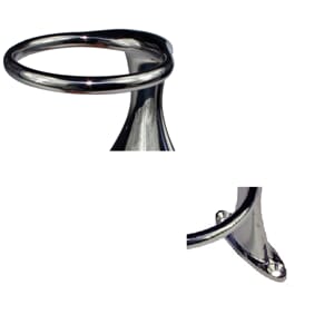 Glass/Flaskeholder 316, 1 stk toppmontert