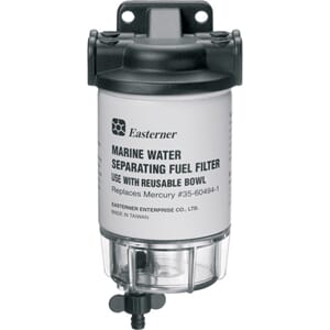 Drivstoffilter m/bolle Universal, 10 Micron, 16 mm hull