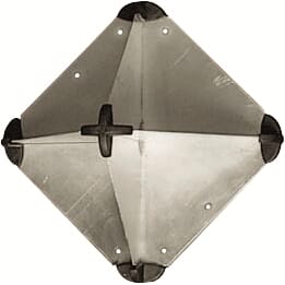 Radarreflektor aluminium, 310 x 310 mm