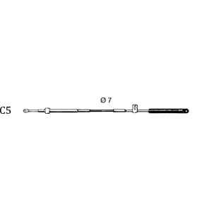 Kontrollkabel C5 (Mariner/Mercury) 5` (1,53m)