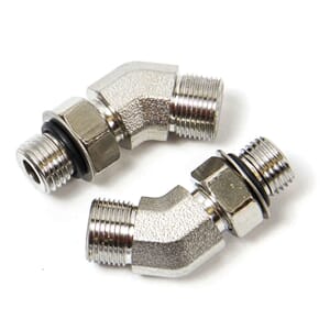 Hydraulisk nippel, vinklet 45grader, ORB5, HF6011 - 2pk