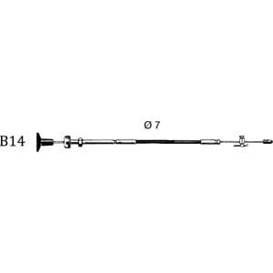 Stoppkabel B14 6` (1,83m)