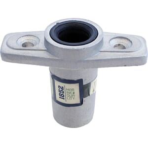 Holder alu. nedfellbar 2 1/4" m/tett bunn
