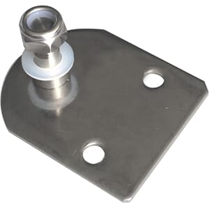 Gassdemperbrakett 316 M 120, 48x58mm
