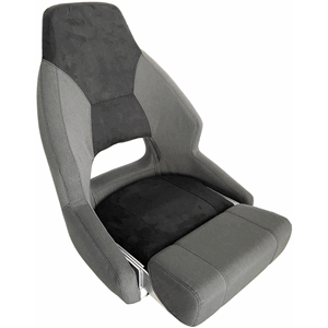 Båtstol RM 52 flip up, Markilux Soft Karbongrå/sort