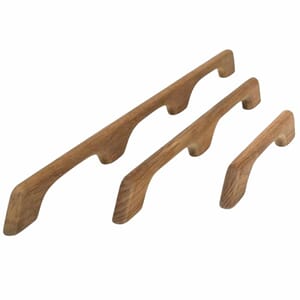 Handrekke teak 4 hull Lengde: 1100 mm