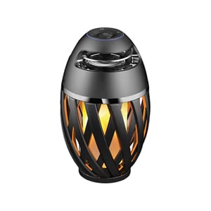 Lampe Apollo flammelampe m/blåtann LED svart