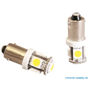 Lyspære BA9S LED 41 lumen 0,5W (6W) 12V 11x29mm