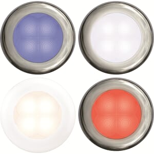 Slimline LED, hvit, rødt lys - Hella