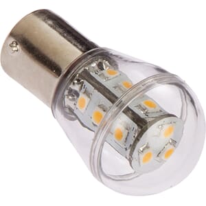LED pære m/kuppel BA15D 1,6w=15w  10-35v