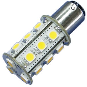 LED Ba15D,10-35V 9LED 2700/varmhvit