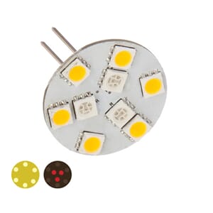 LED Lyspære, G4 Dual side pin Ø33MM 10-30VDC 10 WATT