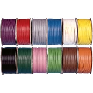 Oceanflex  Elektrisk kabel fortinnet 2 x 1,5 mm2, 30 m, sort
