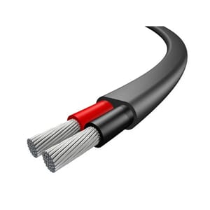 Oceanflex  Elektrisk kabel fortinnet 2 x 2,5 mm2, sort