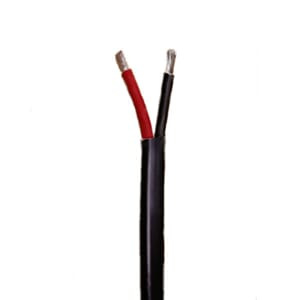 El. kabel, fortinnet 2x1,5 qmm, Sort