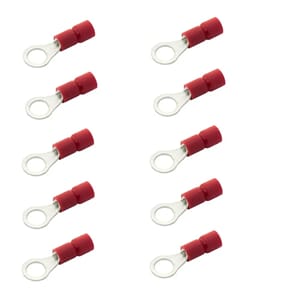 Ringsko rød 8,4 mm, 10 stk