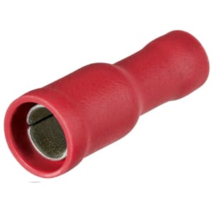 Rundstifthylse rød 4 mm, 10 stk