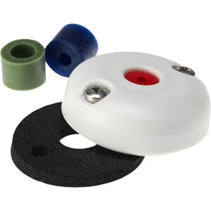 Kabelgjennomføring vanntett 9mm hvit