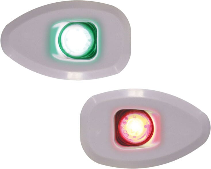 Lalizas Micro LED Styrbord & Babord Lanternesett Flush hvit