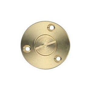 Lenseplugg messing m/spor