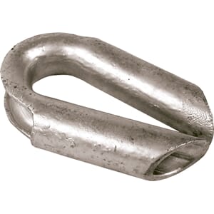Rør-/moringskause 25 mm Galvanisert