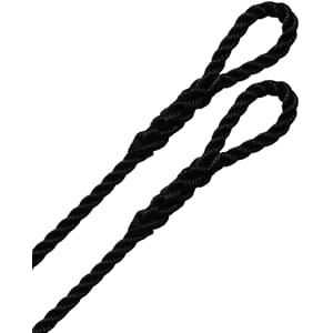 Robline 3-slått fenderline 2 pk 6 mm x 1,5 m sort