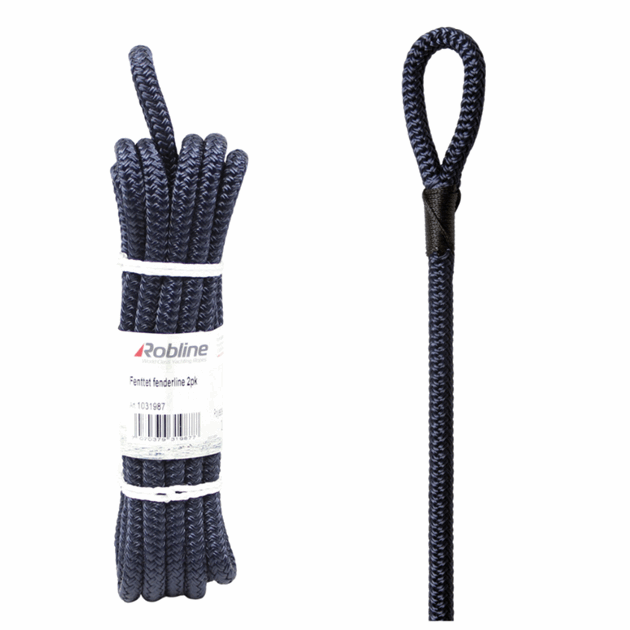 1031987 Robline Flettet fenderline 2-pk marineblå, polyester, med øye.png