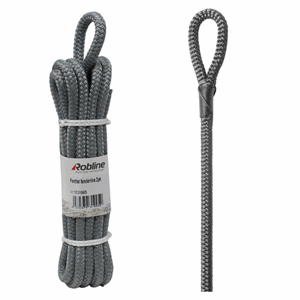 Robline Flettet fenderline 2 pk 6 mm x 2 m grå