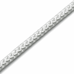 Kryssflettet nylon 2 mm, Hvit