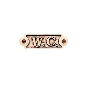Skilt W.C.