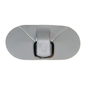 D-ring med feste, PVC, grå