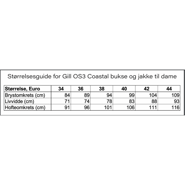1086038_Rel 1086034 Størrelsesguide Gill OS3 Coastal bukse og jakke for dame.PNG