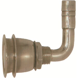 Tanklufter Flushmontert syrefast, 90 grader, 19 mm