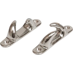 Halegatt forkrommet, 100 mm (par)