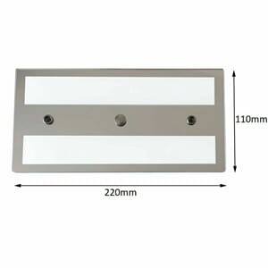 Spot LED rektangulær 6W - 220x110mm