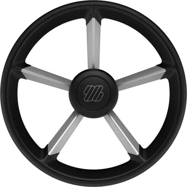 1001087 1001087 Uflex ratt V75 sort, 5 eiker og hard touch grep.jpg