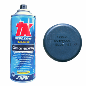 TK Motorlakk, 400ml Evinrude Blue Metallic XP