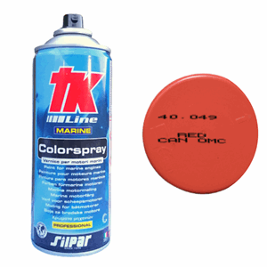TK Motorlakk, 400ml Red Can OMC