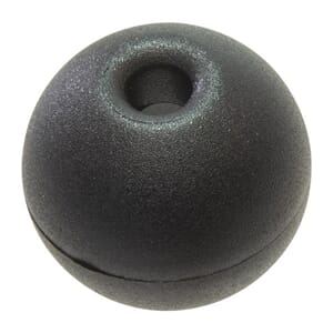 Stoppeknott sort 32 mm.