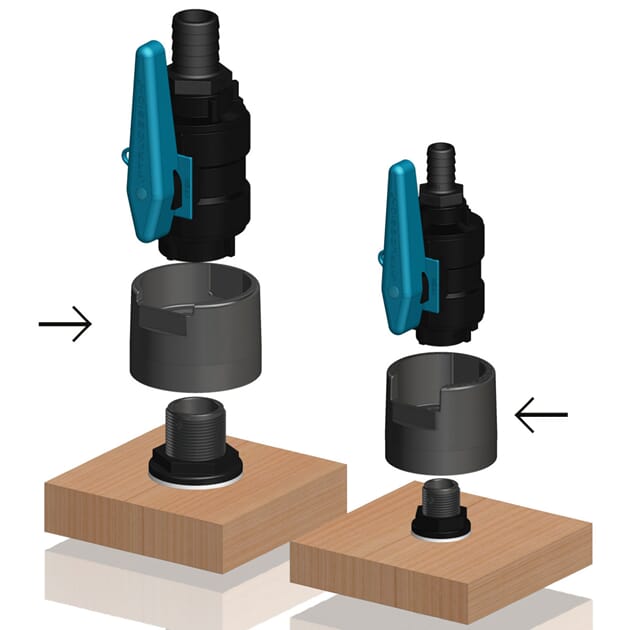 1007644 1007643 1 Rørdeler kompositt, forsterkning krage kuleventil BSP.jpg