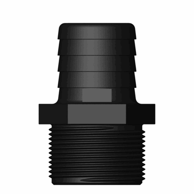 1007699 1007240 1 Rørdeler Slangekobling han, kompositt fra TruDesign.png