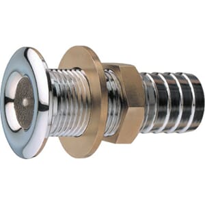 Skroggjennomføring m/slangekobl. forkr. 1