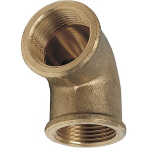 90gr Bend, innvendig gjenger, messing 3/4"