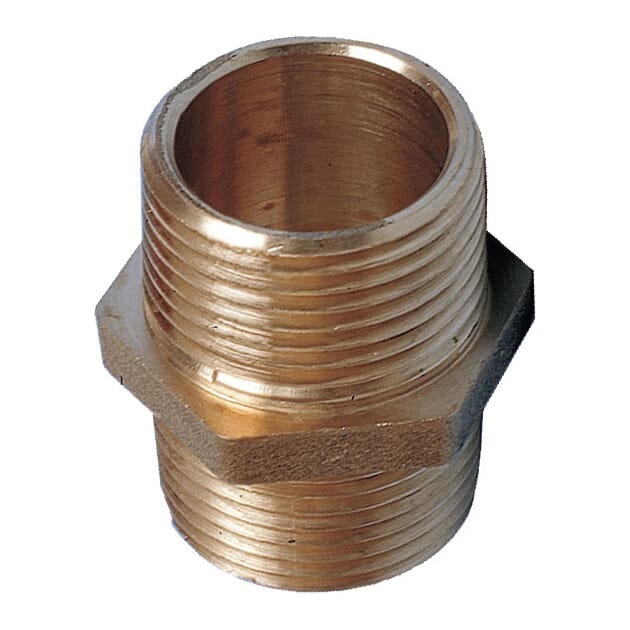 1007752 1007750 Rørdeler messing, ansatsnippel med utvendige rørgjenger han-han.jpg