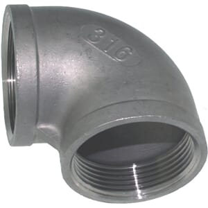 Bend innv./innv. 90° 316, 3/8"