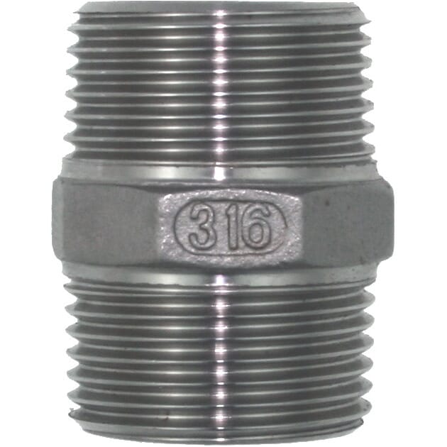 1006817 1006816 Rørdeler ansatsnippel han - han utvendige gjenger syrefast 316.jpg